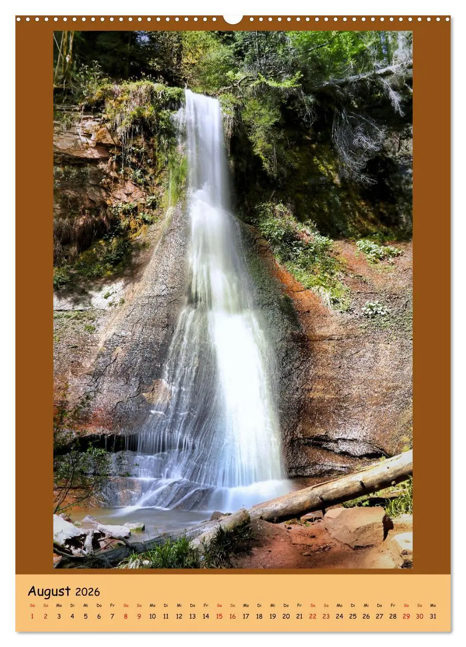 Bild: 9783516361186 | Schwarzwald Wasserfälle (Wandkalender 2026 DIN A2 hoch), CALVENDO...