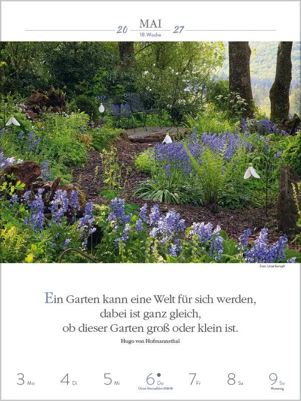 Bild: 9783819301186 | Literaturkalender Gartenlust 2027 | Korsch Verlag | Kalender | 54 S.