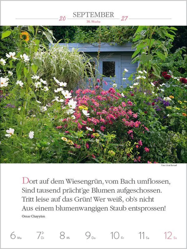 Bild: 9783819301186 | Literaturkalender Gartenlust 2027 | Korsch Verlag | Kalender | 54 S.