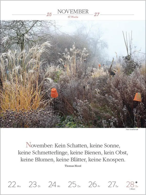 Bild: 9783819301186 | Literaturkalender Gartenlust 2027 | Korsch Verlag | Kalender | 54 S.