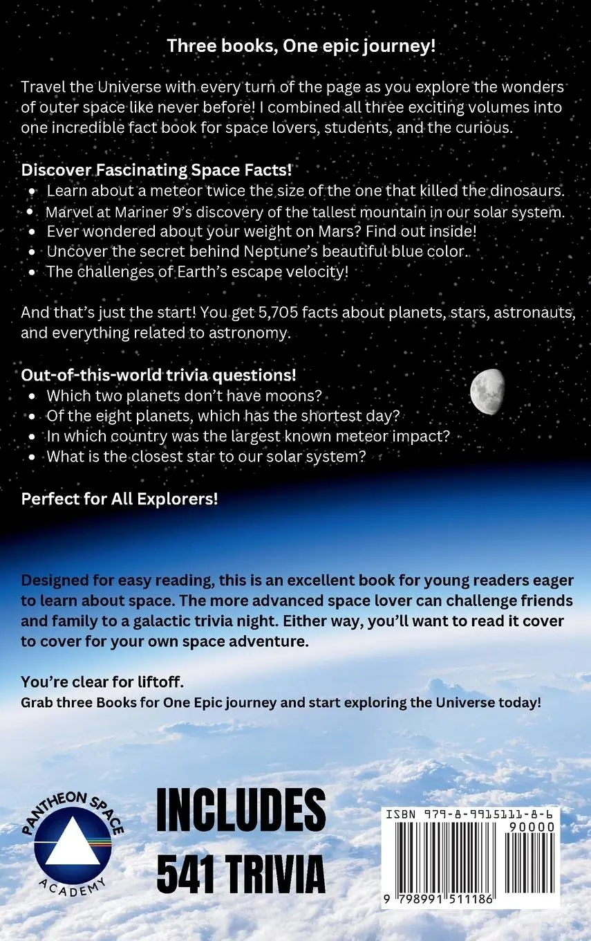 Rückseite: 9798991511186 | SPACE FACTS FOR CURIOUS MINDS | Pantheon Space Academy | Buch | 2024