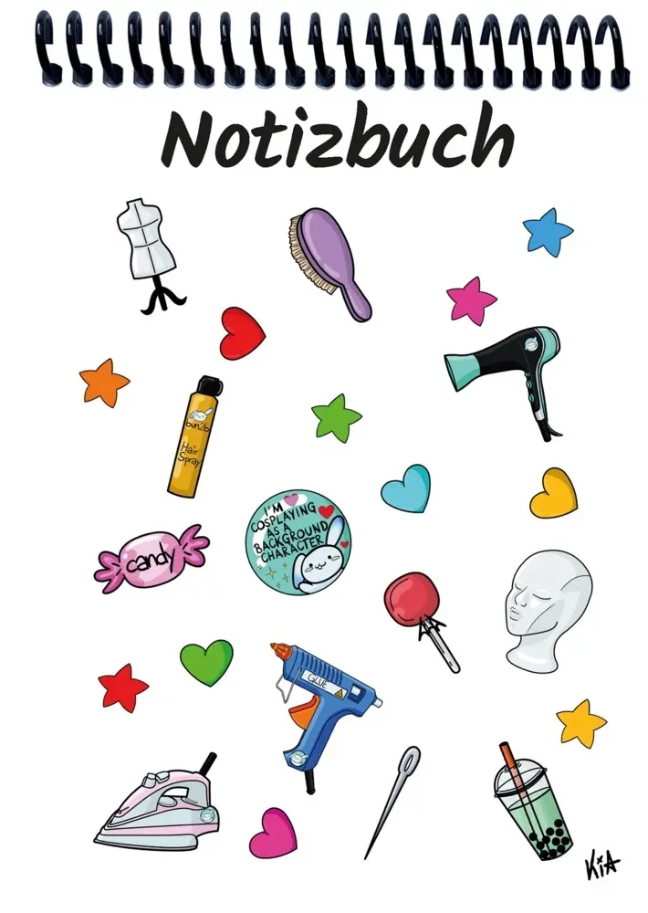 A 4 Notizblock Manga Items, weiß, blanko