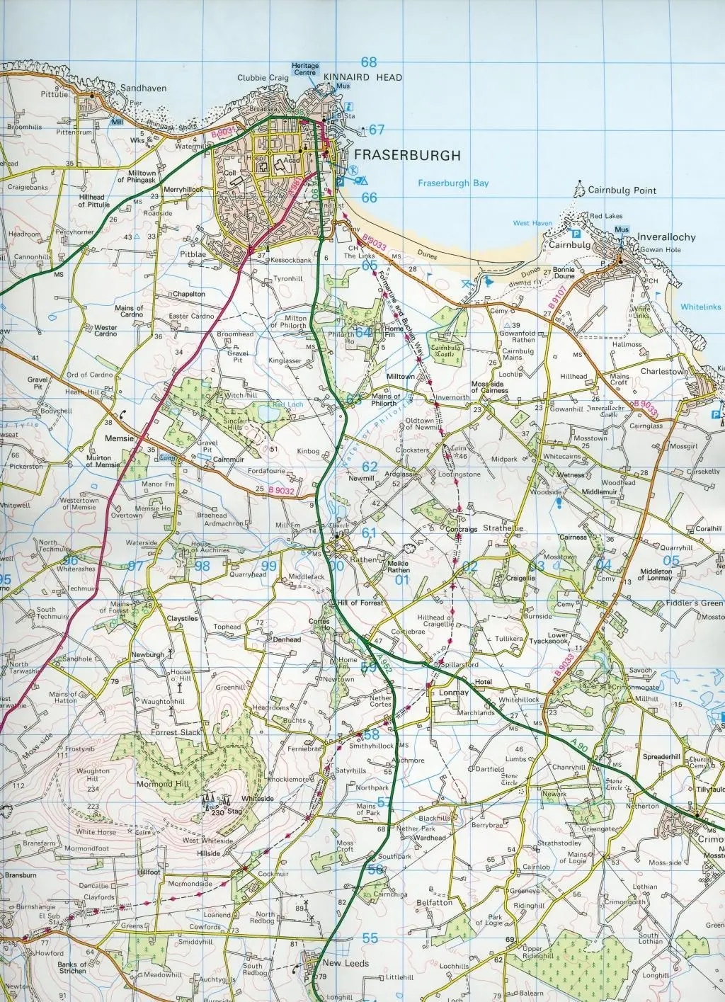 Bild: 9780319261286 | Fraserburgh, Peterhead &amp; Ellon | Ordnance Survey | (Land-)Karte | 2016