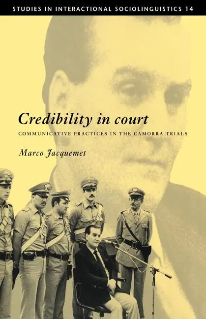 Cover: 9780521121286 | Credibility in Court | Communicative Practices in the Camorra Trials