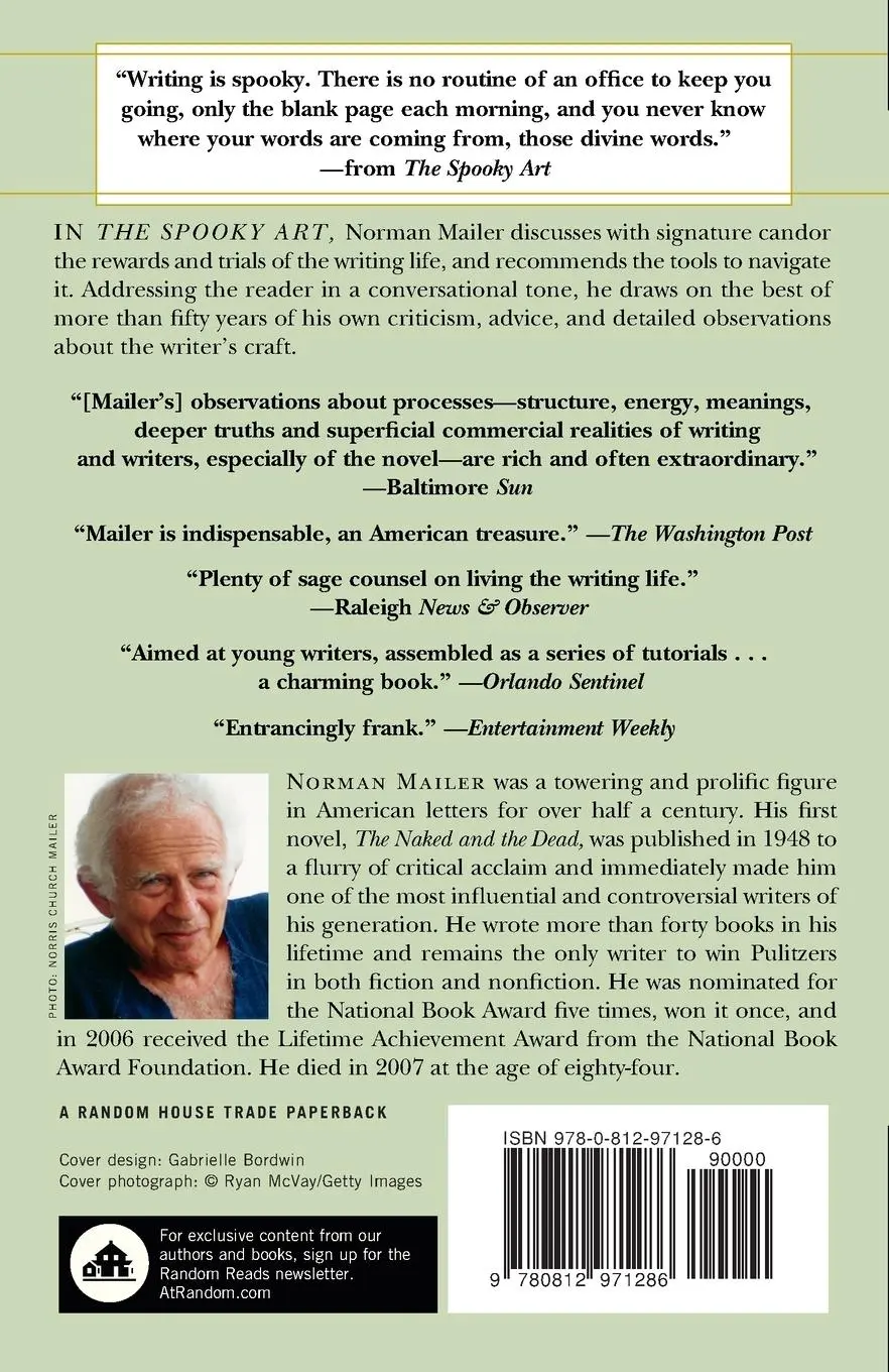 Rückseite: 9780812971286 | The Spooky Art | Thoughts on Writing | Norman Mailer | Taschenbuch