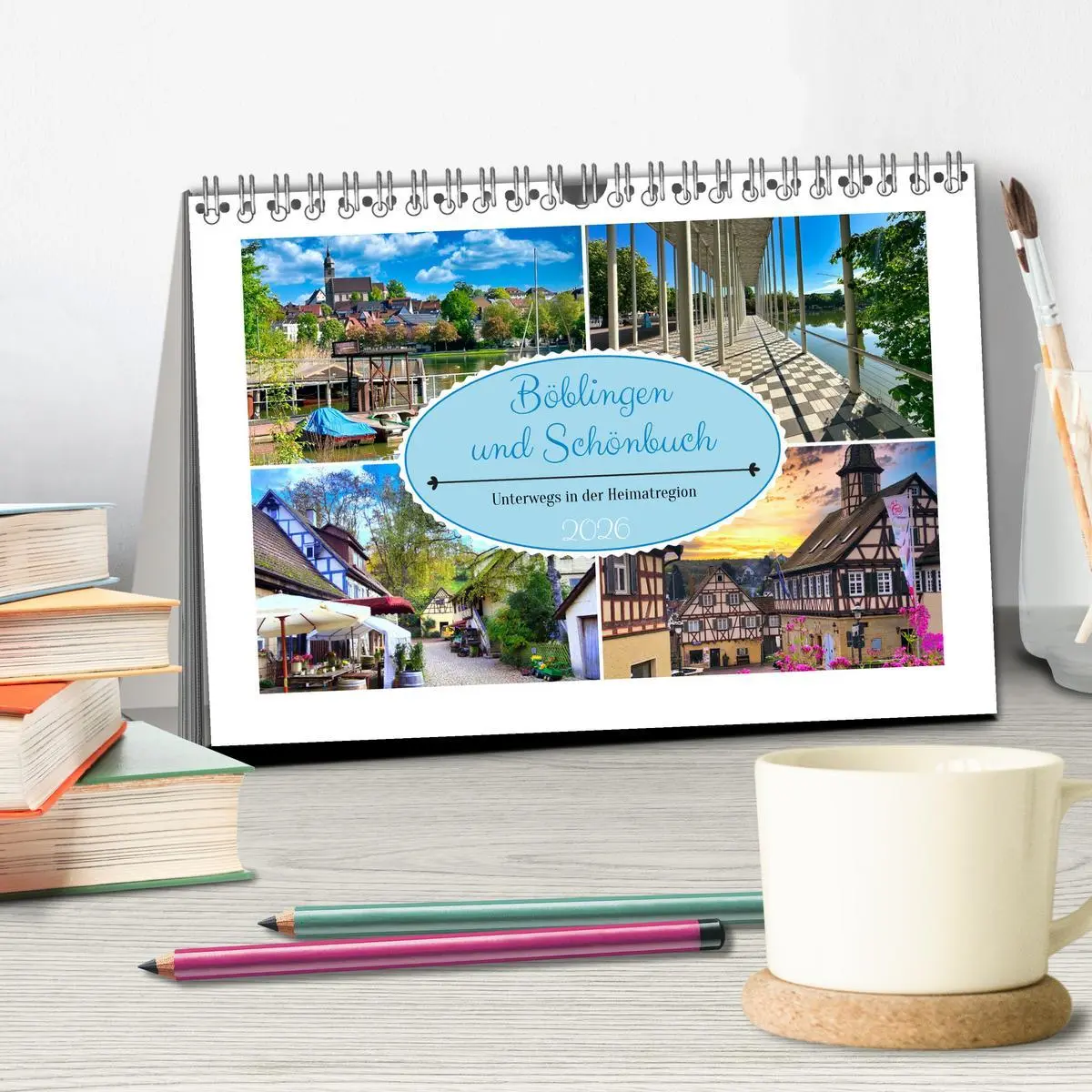 Bild: 9783457401286 | Böblingen und Schönbuch (Tischkalender 2026 DIN A5 quer), CALVENDO...
