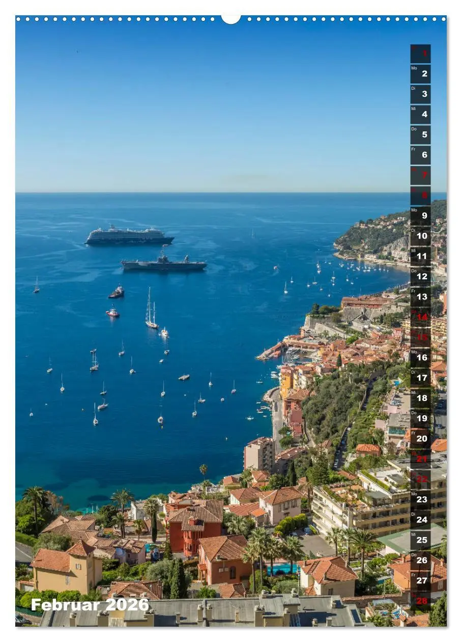 Bild: 9783516421286 | CÔTE D'AZUR Idyllische Orte (Wandkalender 2026 DIN A2 hoch),...