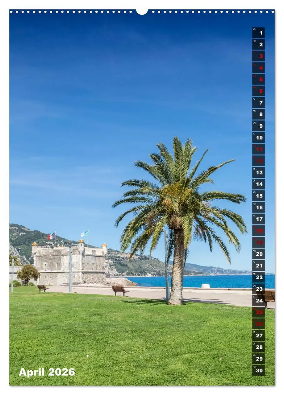 Bild: 9783516421286 | CÔTE D'AZUR Idyllische Orte (Wandkalender 2026 DIN A2 hoch),...