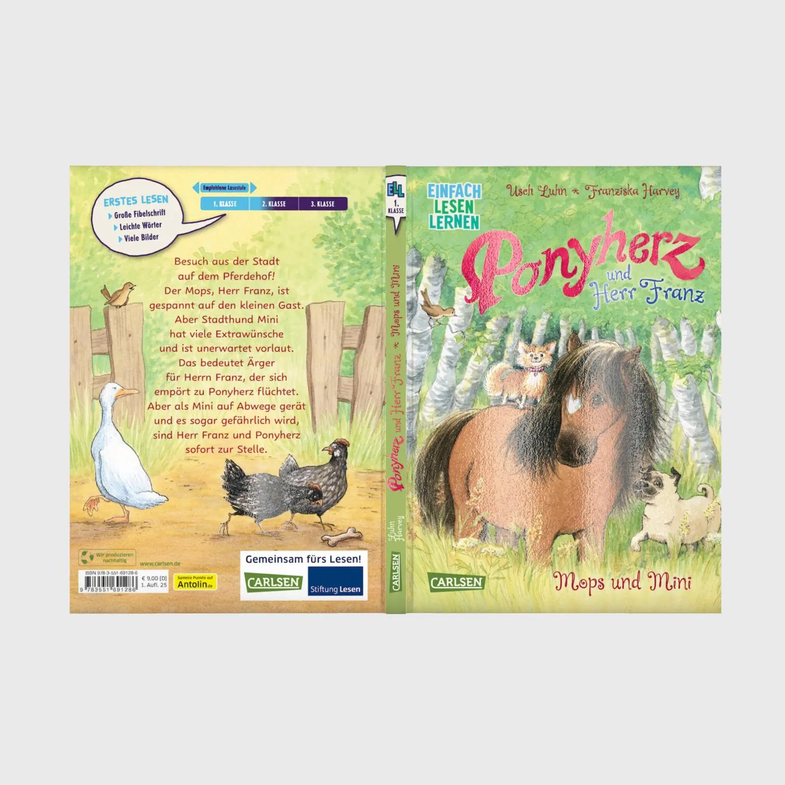 Bild: 9783551691286 | Ponyherz und Herr Franz: Mops und Mini | Usch Luhn | Buch | 64 S.