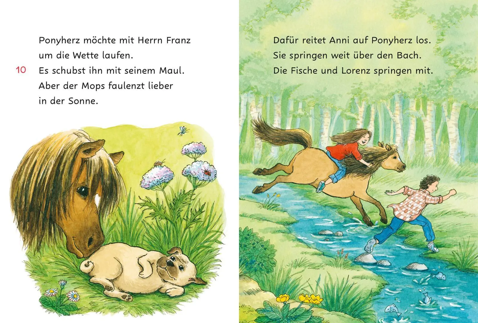 Bild: 9783551691286 | Ponyherz und Herr Franz: Mops und Mini | Usch Luhn | Buch | 64 S.