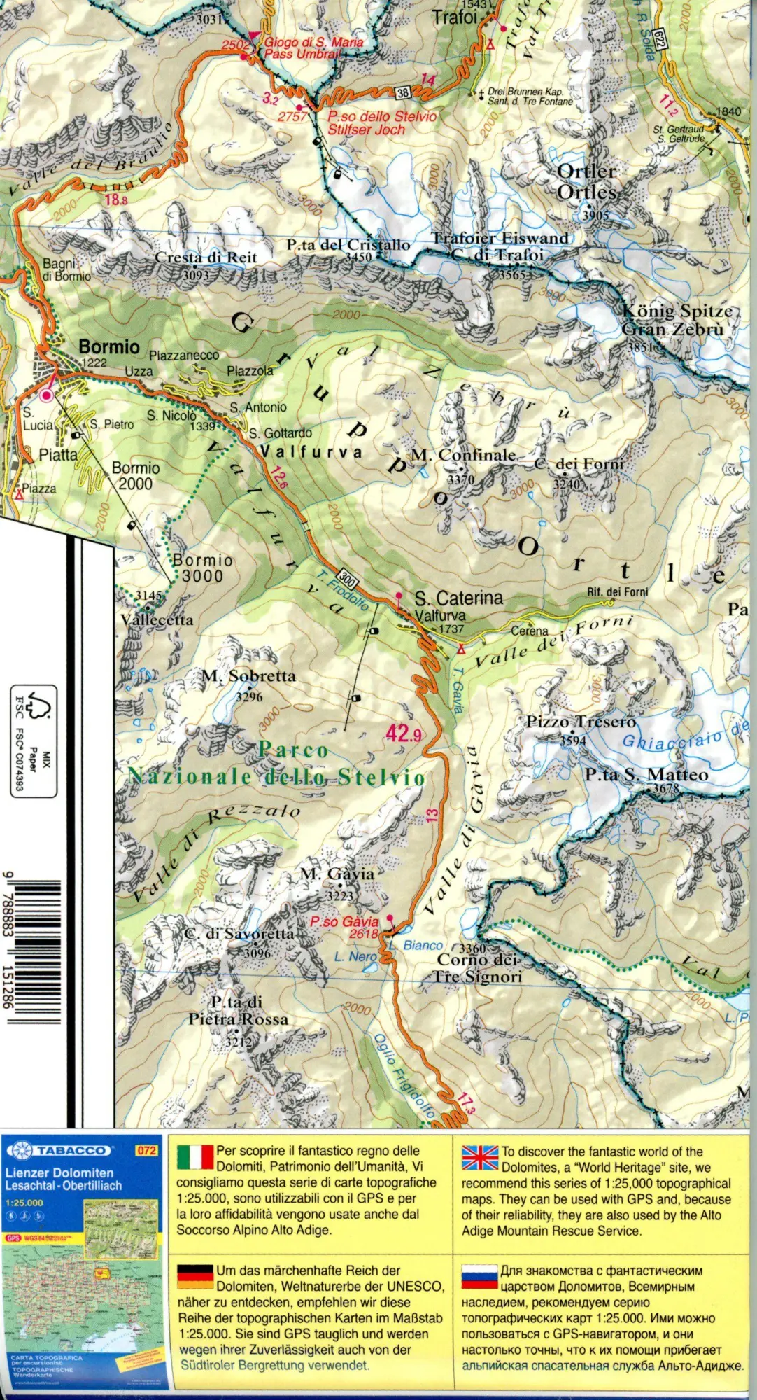 Bild: 9788883151286 | Strassenkarte Südtirol / Alto Adige - Dolomiti 1:150 000 | Deutsch