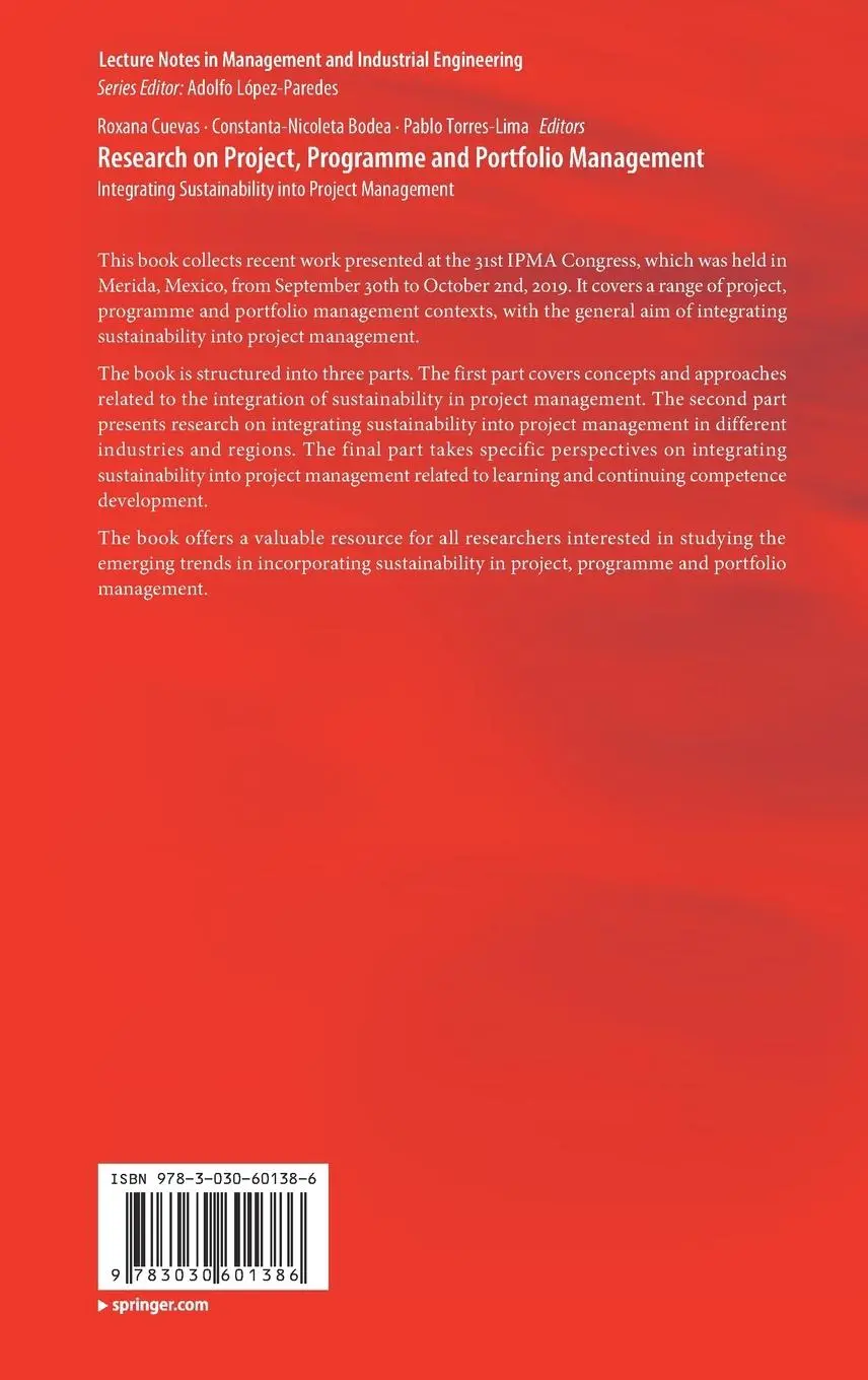 Rückseite: 9783030601386 | Research on Project, Programme and Portfolio Management | Buch | xiv