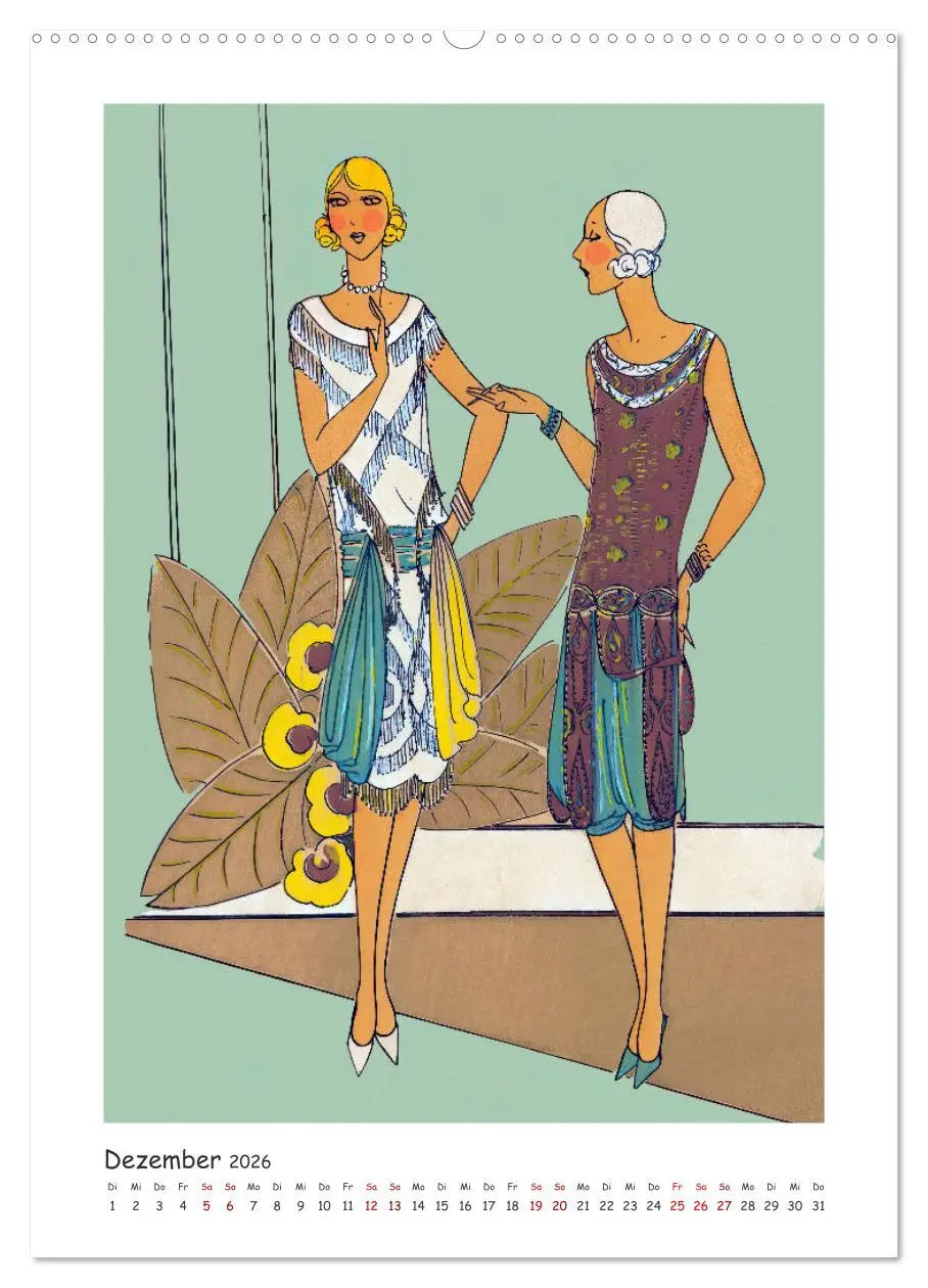 Bild: 9783457941386 | Paris Fashion Art déco (Wandkalender 2026 DIN A2 hoch), CALVENDO...