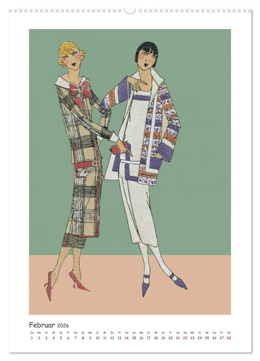 Bild: 9783457941386 | Paris Fashion Art déco (Wandkalender 2026 DIN A2 hoch), CALVENDO...