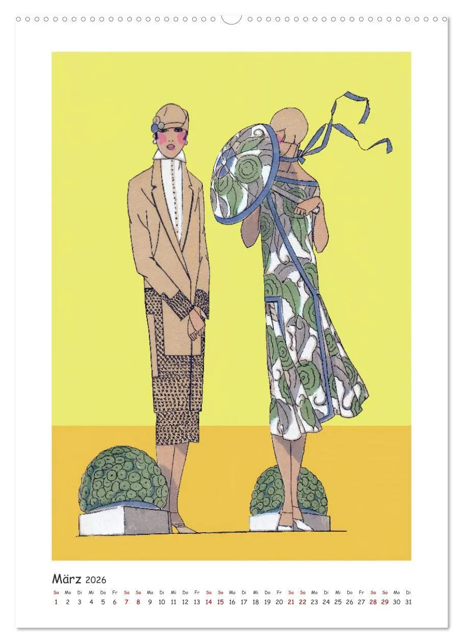 Bild: 9783457941386 | Paris Fashion Art déco (Wandkalender 2026 DIN A2 hoch), CALVENDO...