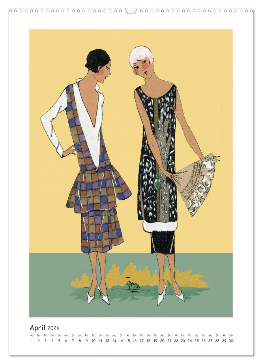 Bild: 9783457941386 | Paris Fashion Art déco (Wandkalender 2026 DIN A2 hoch), CALVENDO...