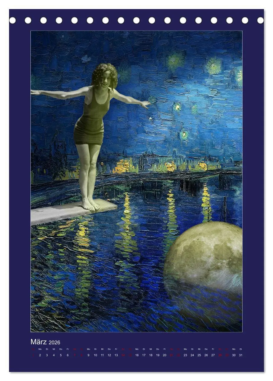 Bild: 9783516341386 | Alte Meister neu interpretiert (Tischkalender 2026 DIN A5 hoch),...
