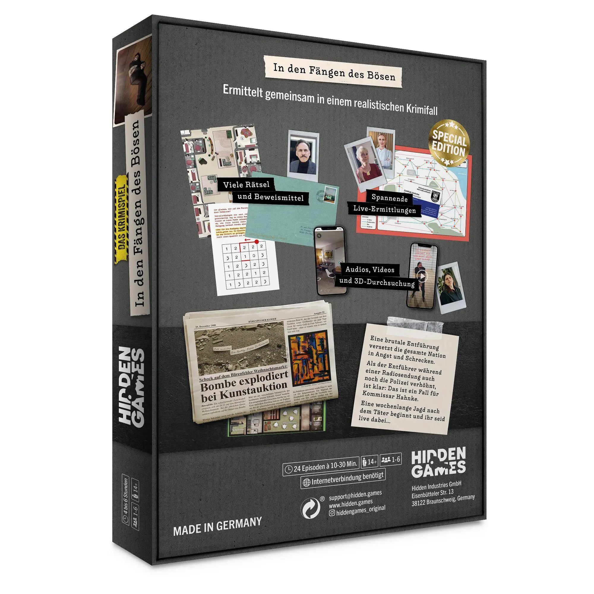 Bild: 4260686491486 | Special Edition Krimispiel (SEK): In den Fängen des Bösen | Spiel