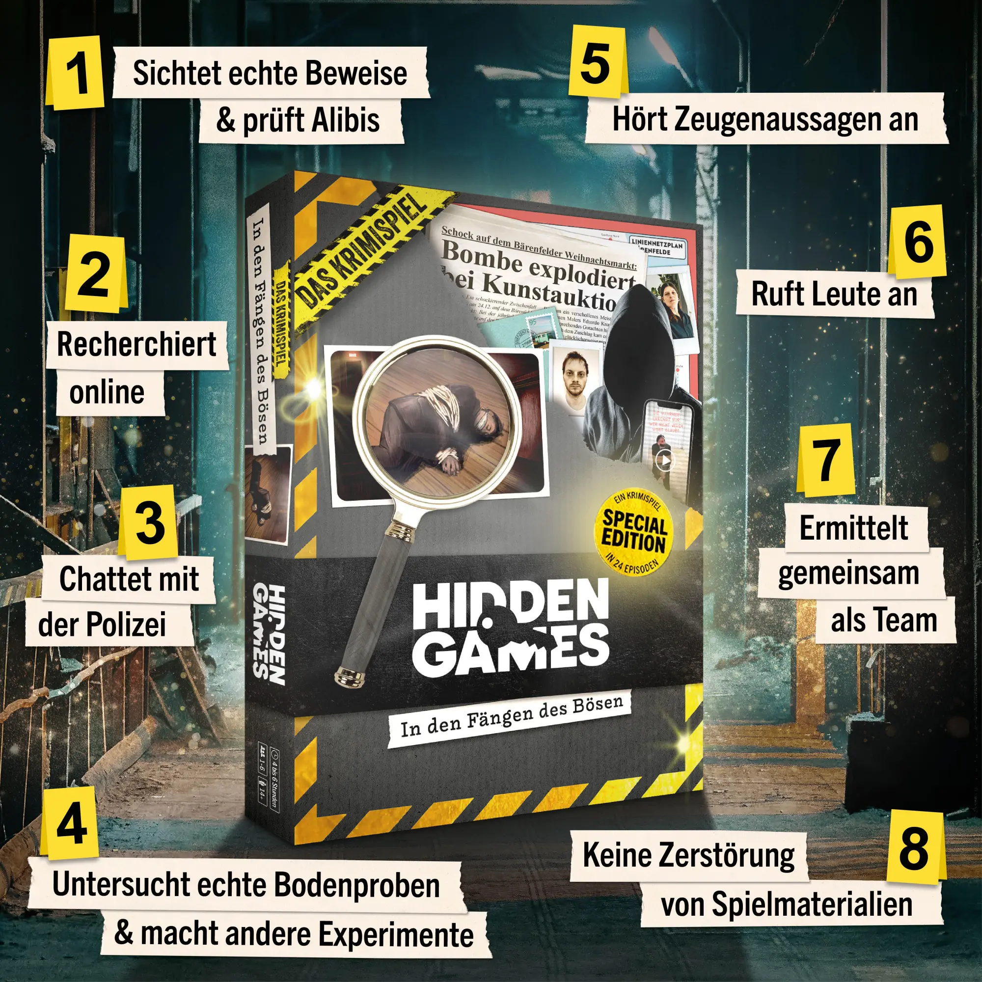 Bild: 4260686491486 | Special Edition Krimispiel (SEK): In den Fängen des Bösen | Spiel