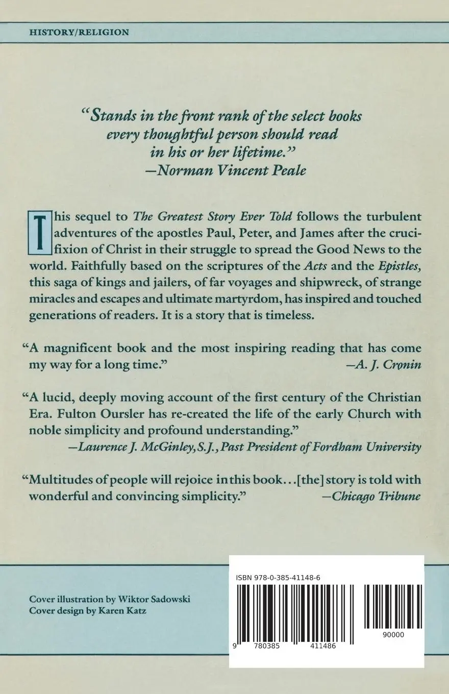 Rückseite: 9780385411486 | The Greatest Faith Ever Known | Fulton Oursler | Taschenbuch | 1998