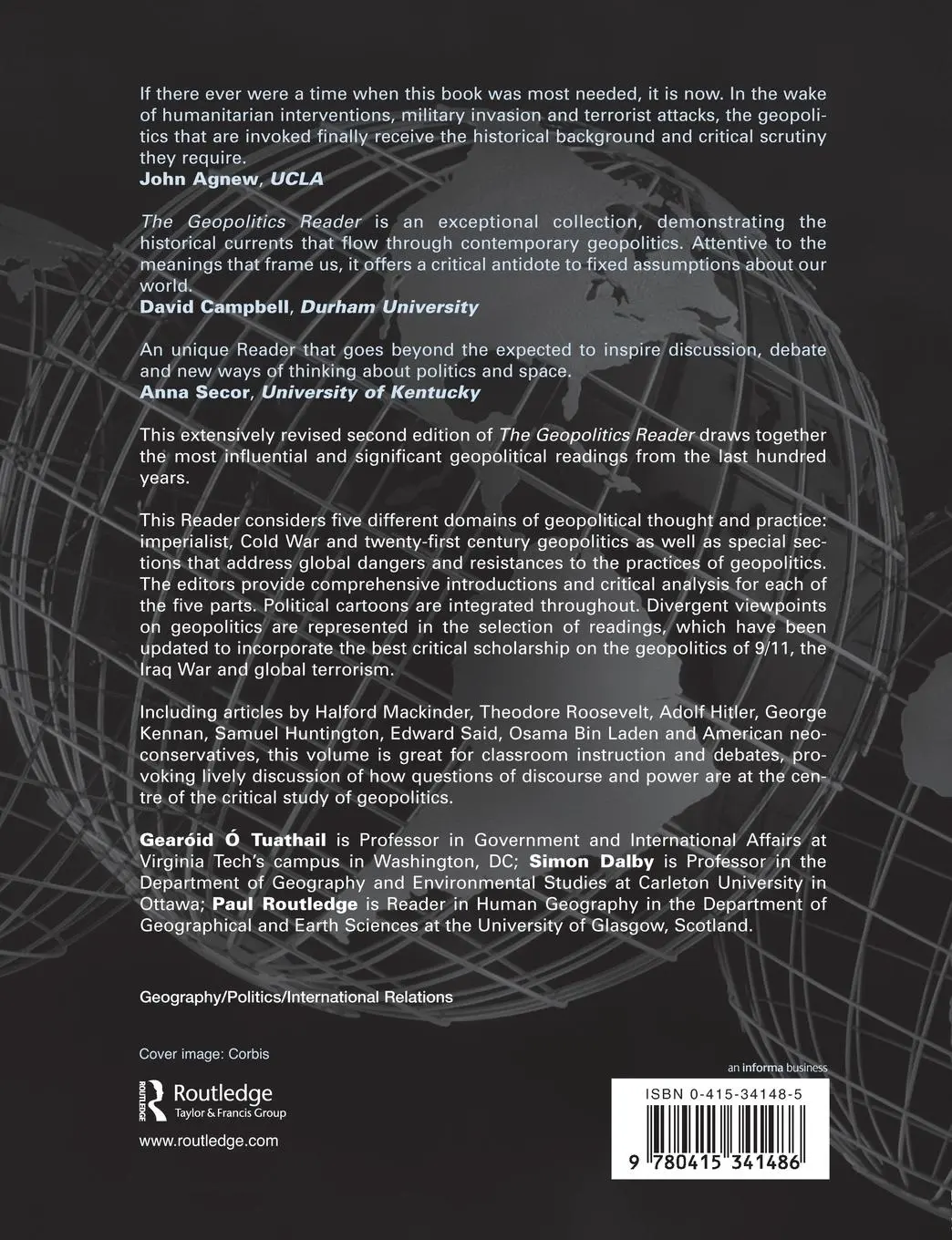 Rückseite: 9780415341486 | The Geopolitics Reader | Simon Dalby (u. a.) | Taschenbuch | Englisch