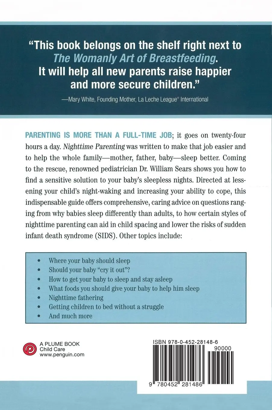 Rückseite: 9780452281486 | Nighttime Parenting (Revised) | William Sears | Taschenbuch | Englisch