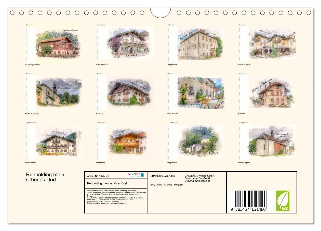 Bild: 9783457621486 | Ruhpolding mein schönes Dorf (Wandkalender 2026 DIN A4 quer),...
