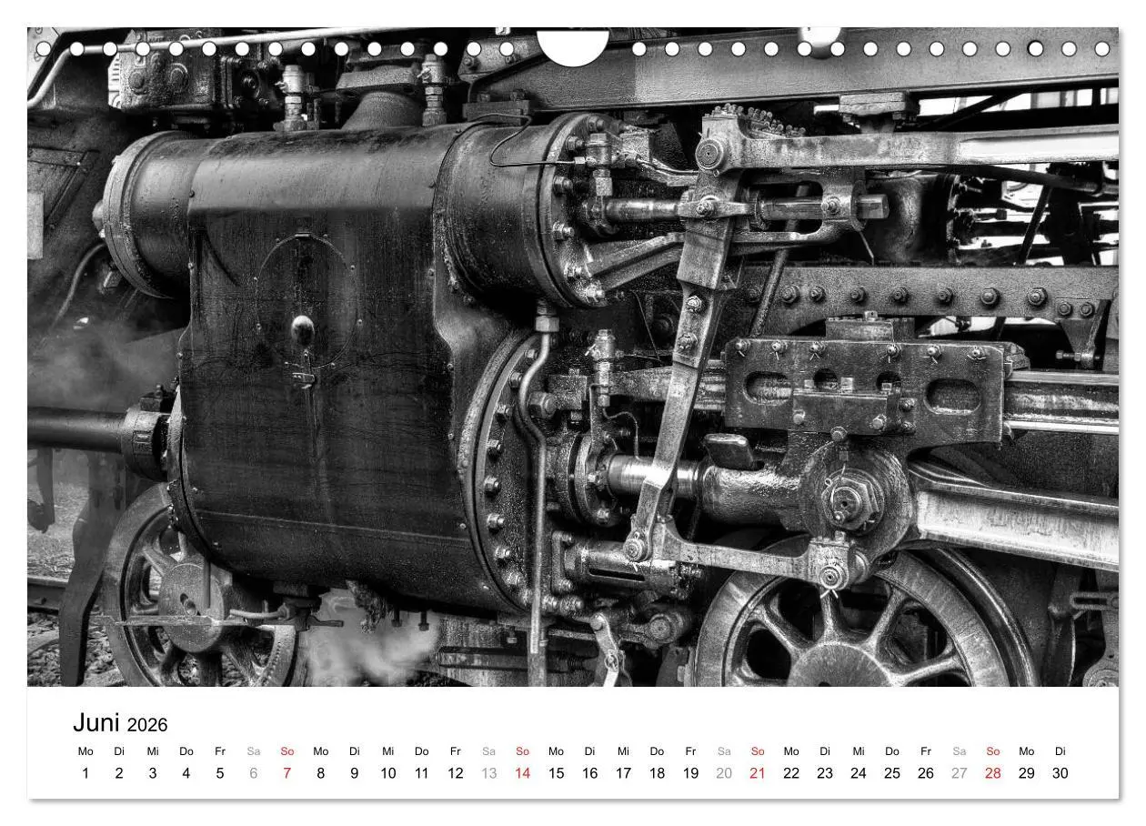 Bild: 9783457861486 | Unter Dampf - Eisenbahnromantik in schwarz-weiß (Wandkalender 2026...