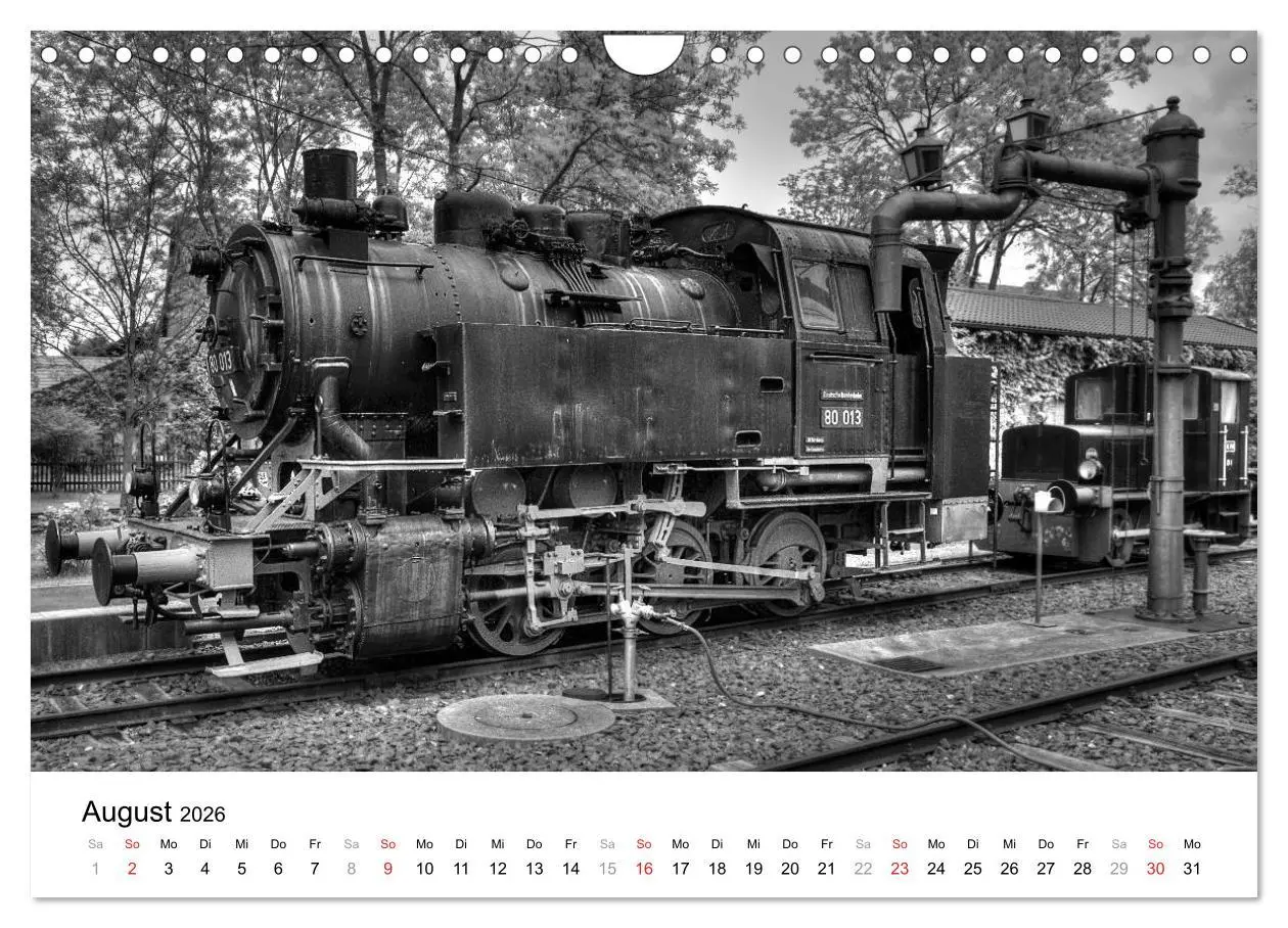 Bild: 9783457861486 | Unter Dampf - Eisenbahnromantik in schwarz-weiß (Wandkalender 2026...