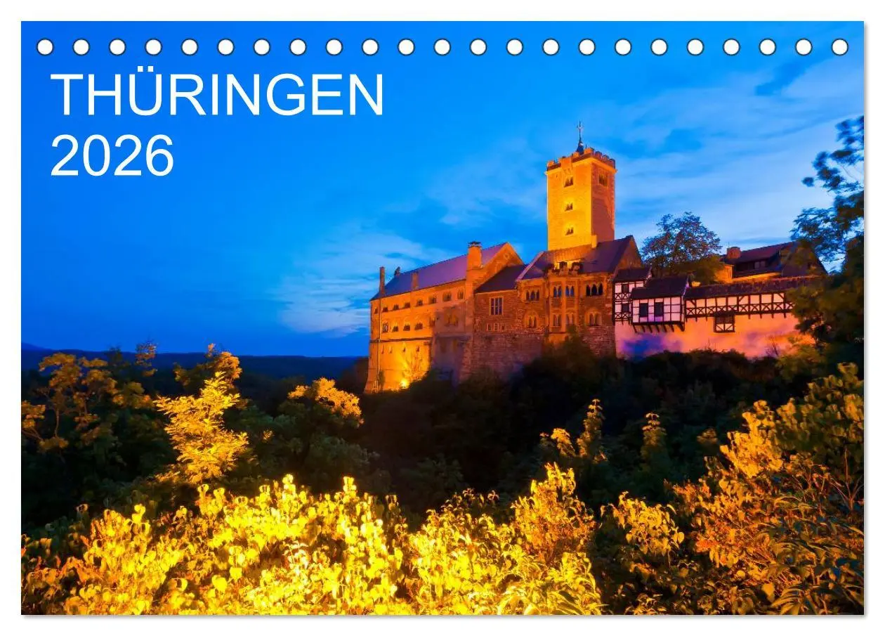 Cover: 9783516191486 | THÜRINGEN 2026 (Tischkalender 2026 DIN A5 quer), CALVENDO...