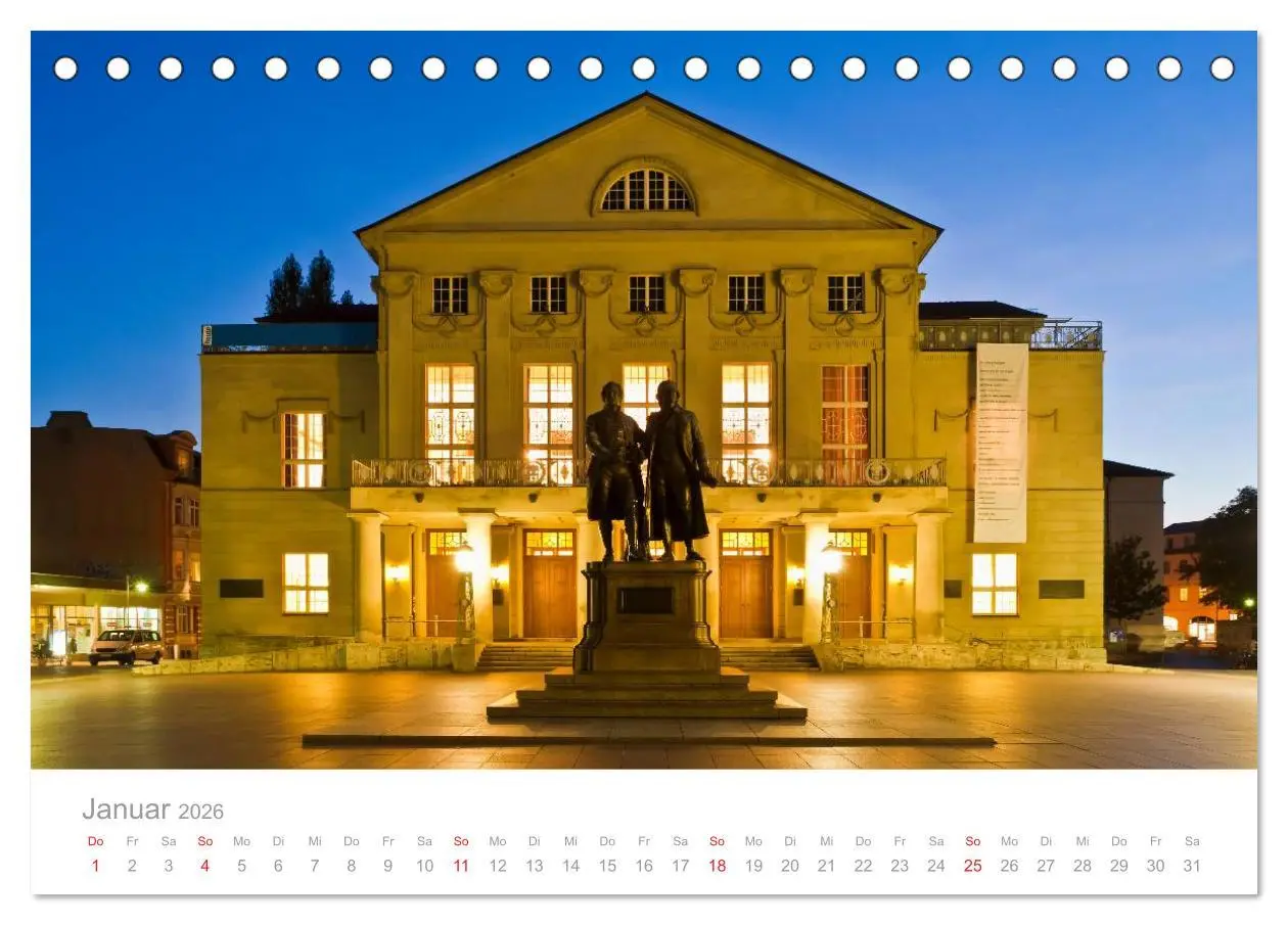 Bild: 9783516191486 | THÜRINGEN 2026 (Tischkalender 2026 DIN A5 quer), CALVENDO...