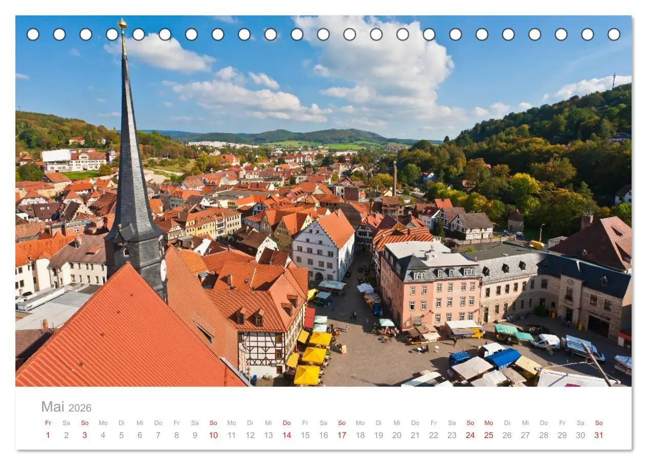 Bild: 9783516191486 | THÜRINGEN 2026 (Tischkalender 2026 DIN A5 quer), CALVENDO...