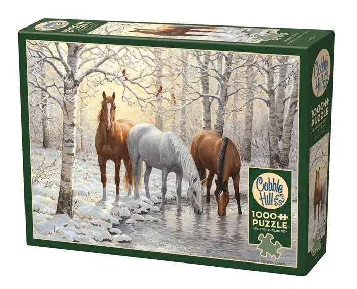 Cover: 625012401586 | COBBLE HILL PUZZLES - Pferde im Winterwald 1000 Teile | Spiel | 2025