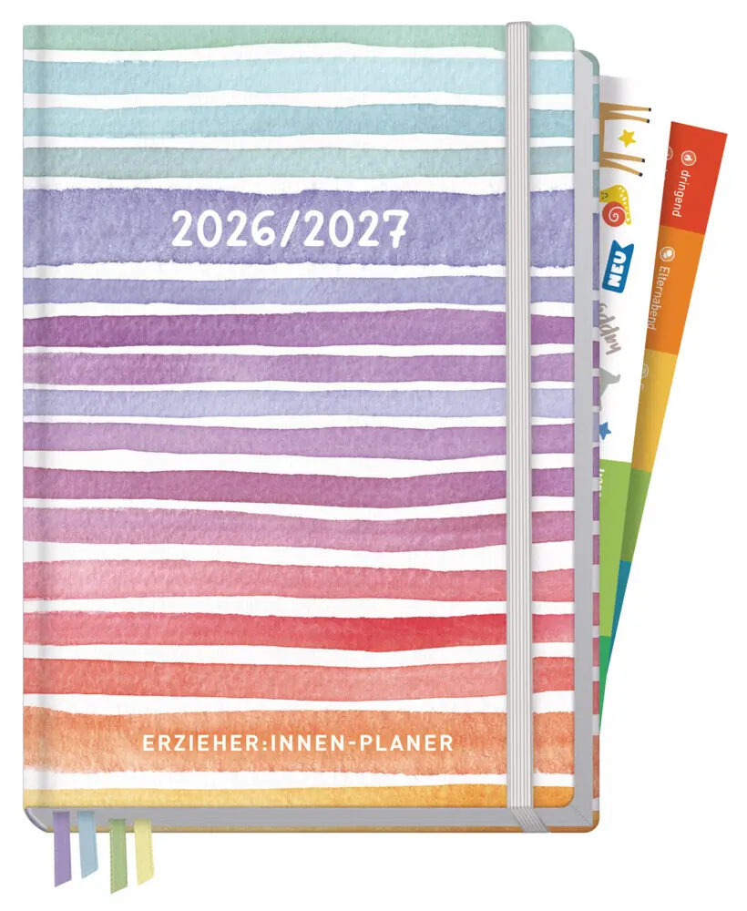 Cover: 4029357111586 | Erzieher-Planer A5+ 26/27 [Color Stripes] EM | Andreas Reiter | 208 S.