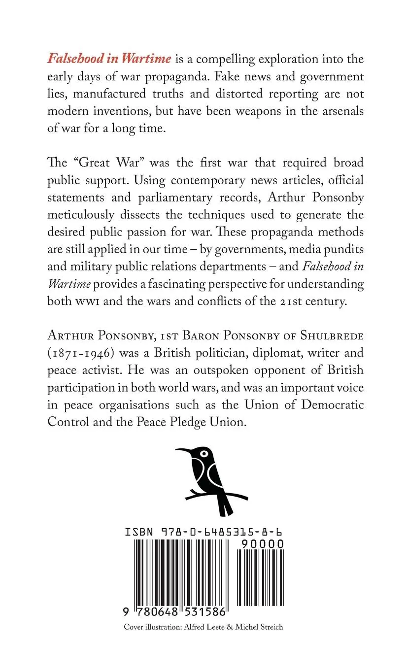 Rückseite: 9780648531586 | Falsehood in Wartime | Propaganda Lies of the First World War | Buch
