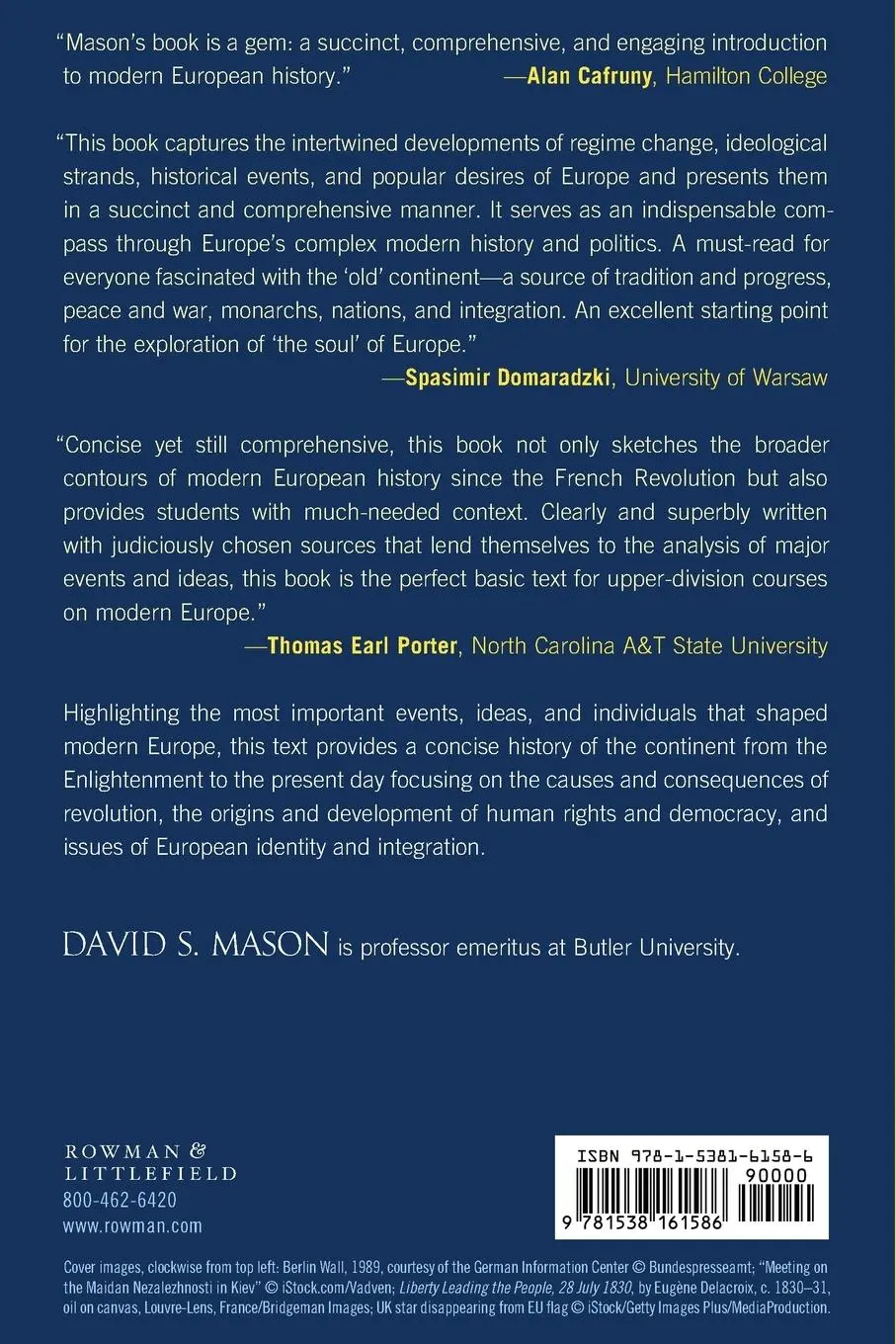 Rückseite: 9781538161586 | Concise History of Modern Europe | Liberty, Equality, Solidarity