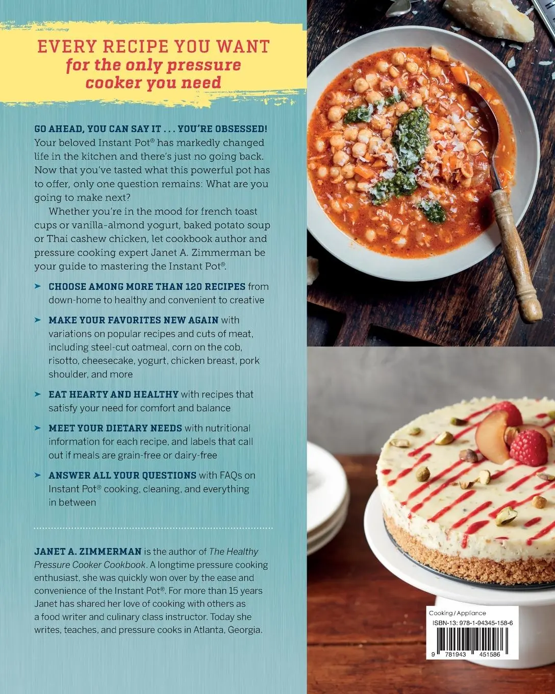 Rückseite: 9781943451586 | Instant Pot® Obsession | Janet A Zimmerman | Taschenbuch | Englisch