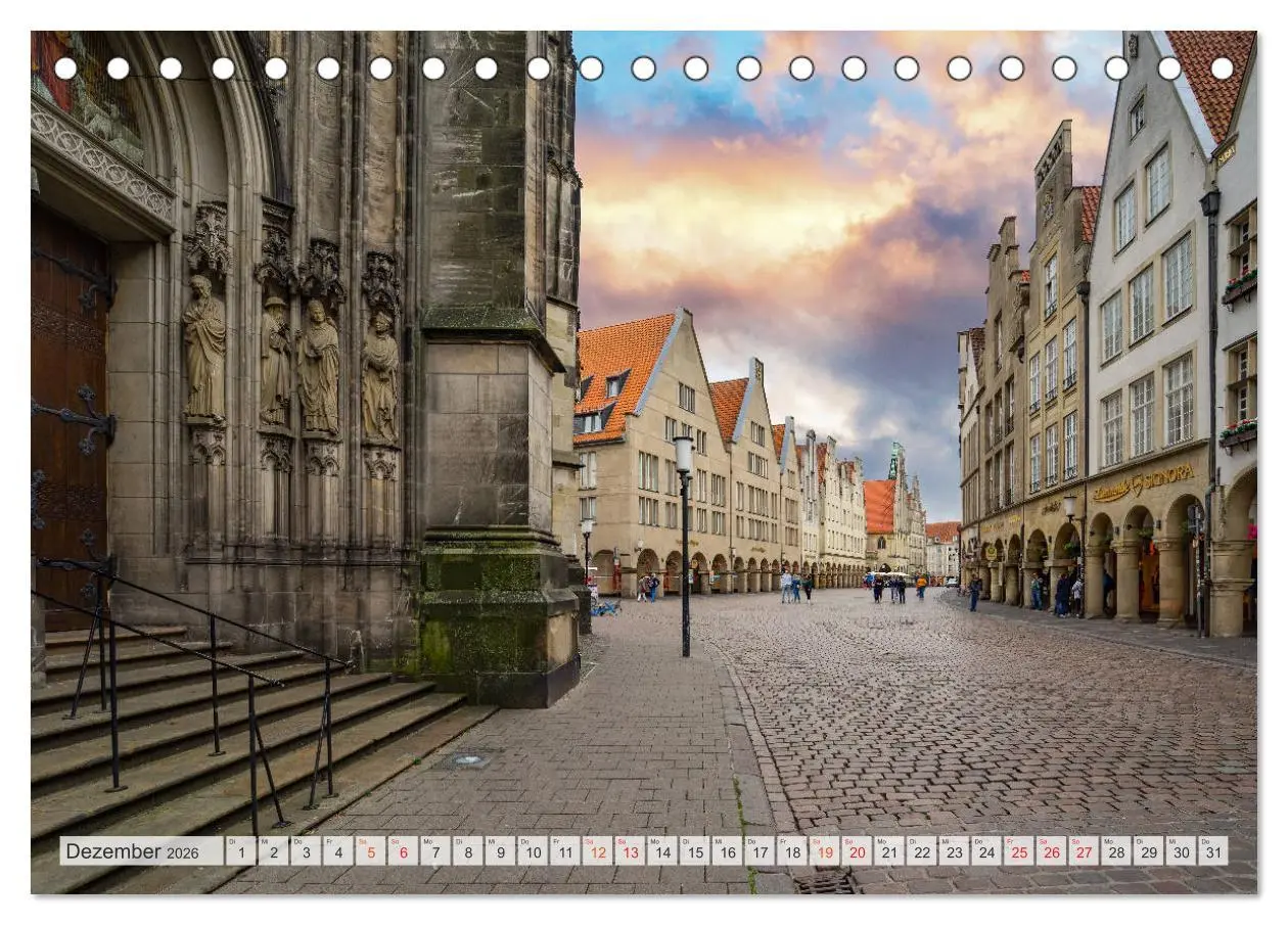 Bild: 9783457781586 | Münster Impressionen (Tischkalender 2026 DIN A5 quer), CALVENDO...