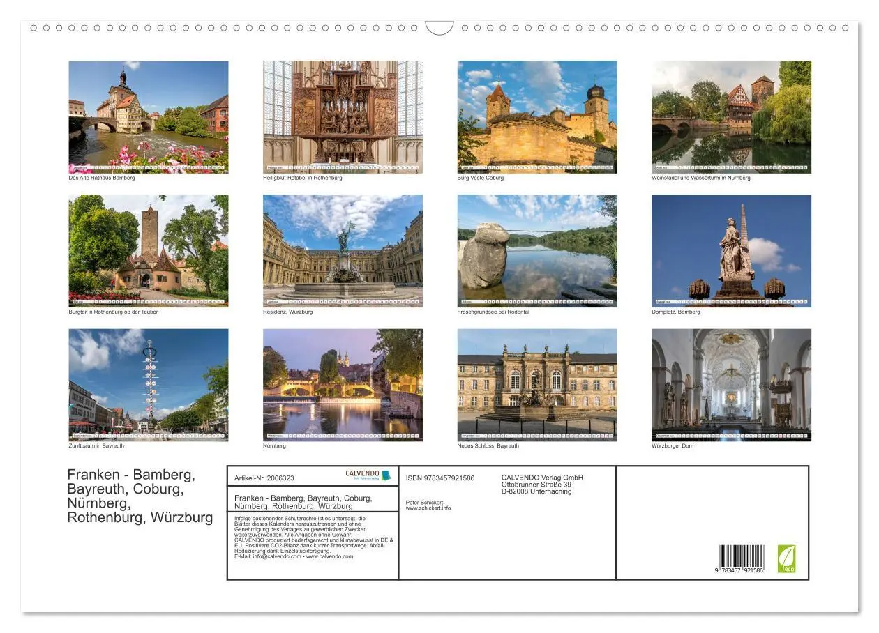 Bild: 9783457921586 | Franken - Bamberg, Bayreuth, Coburg, Nürnberg, Rothenburg, Würzburg...