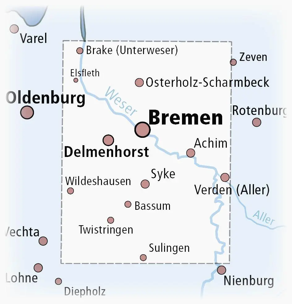 Bild: 9783747301586 | Bremen und umzu 1:100 000 | (Land-)Karte | Radkarte | Deutsch | 2019