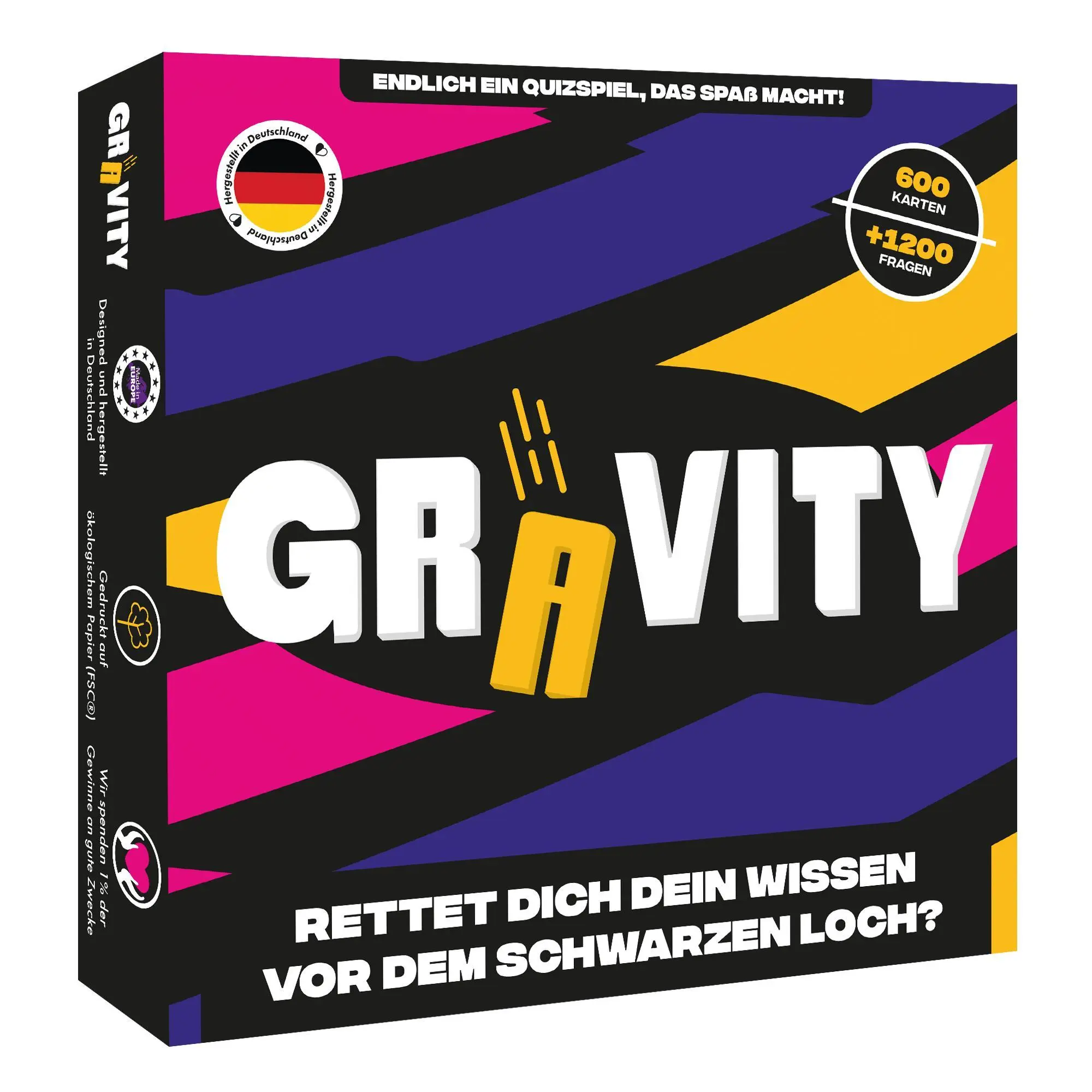 Cover: 3770011991686 | Gravity - Das Quizspiel | Brissy (u. a.) | Spiel | GRVTY-ORGL | 2025