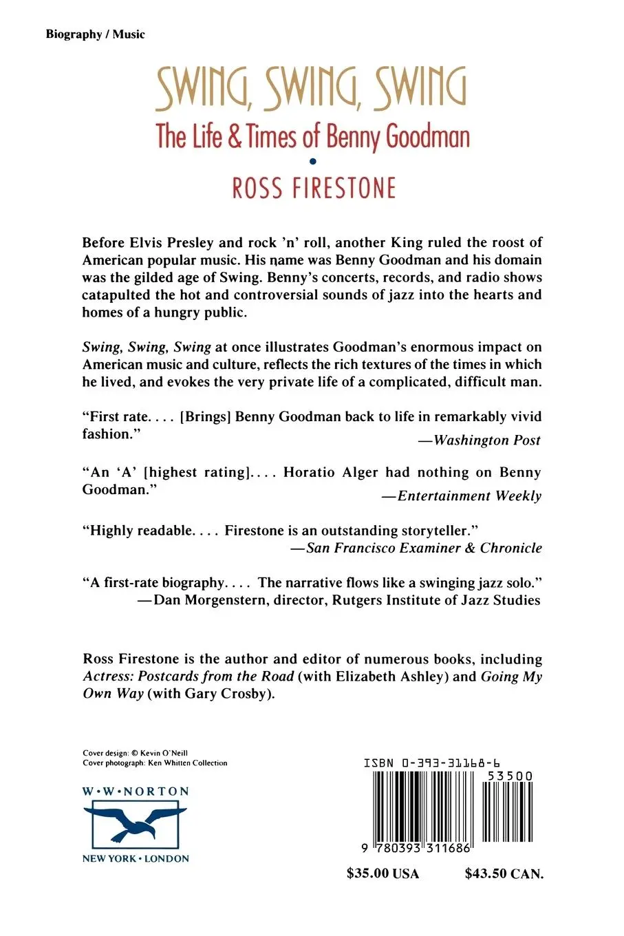Rückseite: 9780393311686 | Swing, Swing, Swing | The Life &amp; Times of Benny Goodman | Firestone