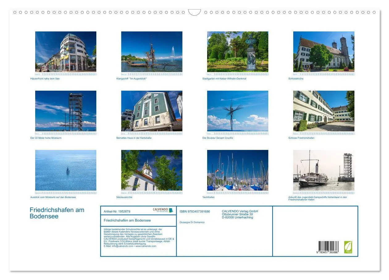 Bild: 9783457391686 | Friedrichshafen am Bodensee (Wandkalender 2026 DIN A2 quer),...