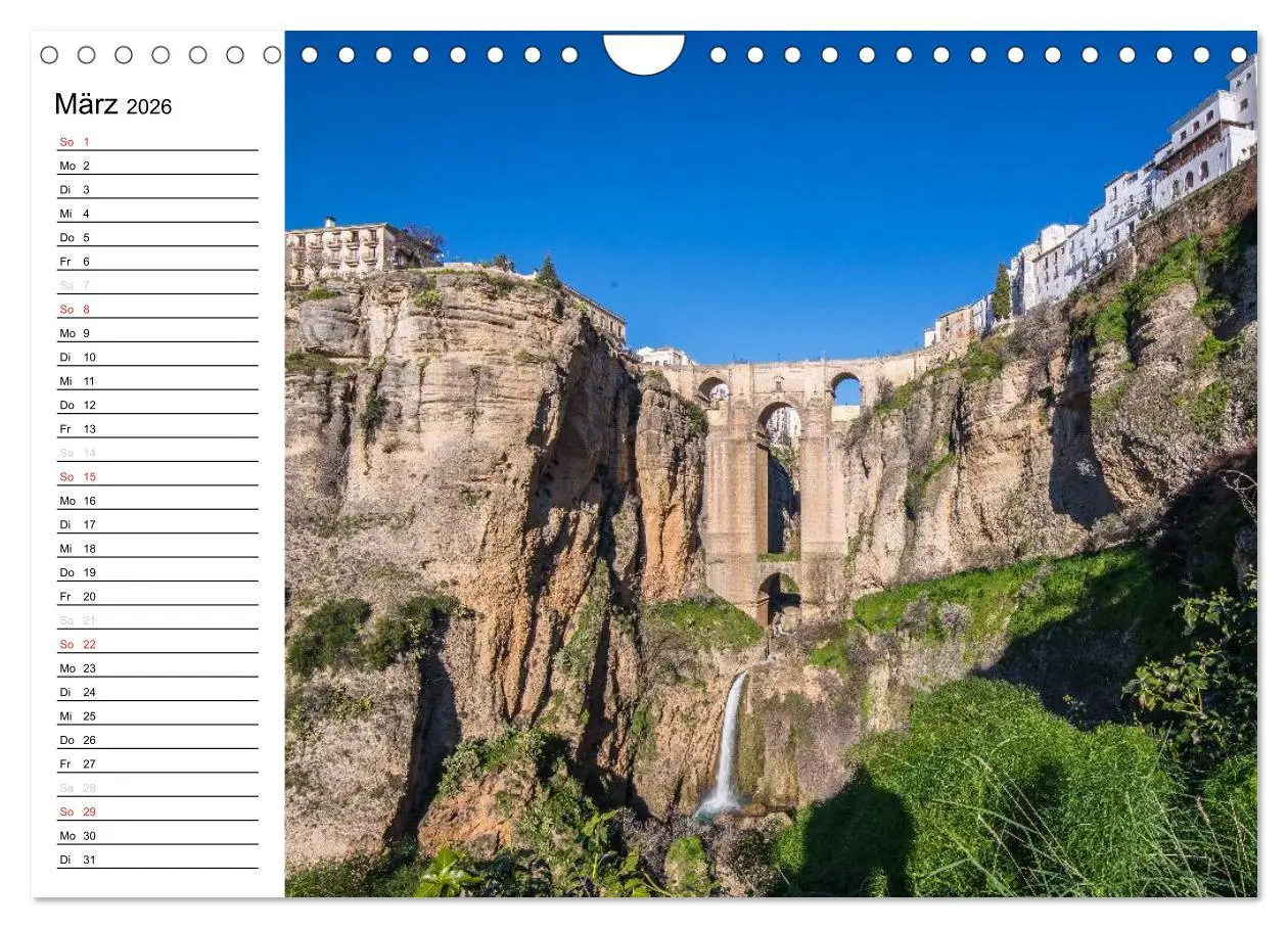 Bild: 9783516001686 | Andalusien (Wandkalender 2026 DIN A4 quer), CALVENDO Monatskalender