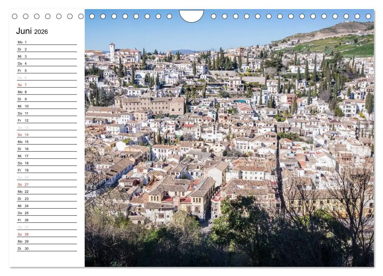 Bild: 9783516001686 | Andalusien (Wandkalender 2026 DIN A4 quer), CALVENDO Monatskalender