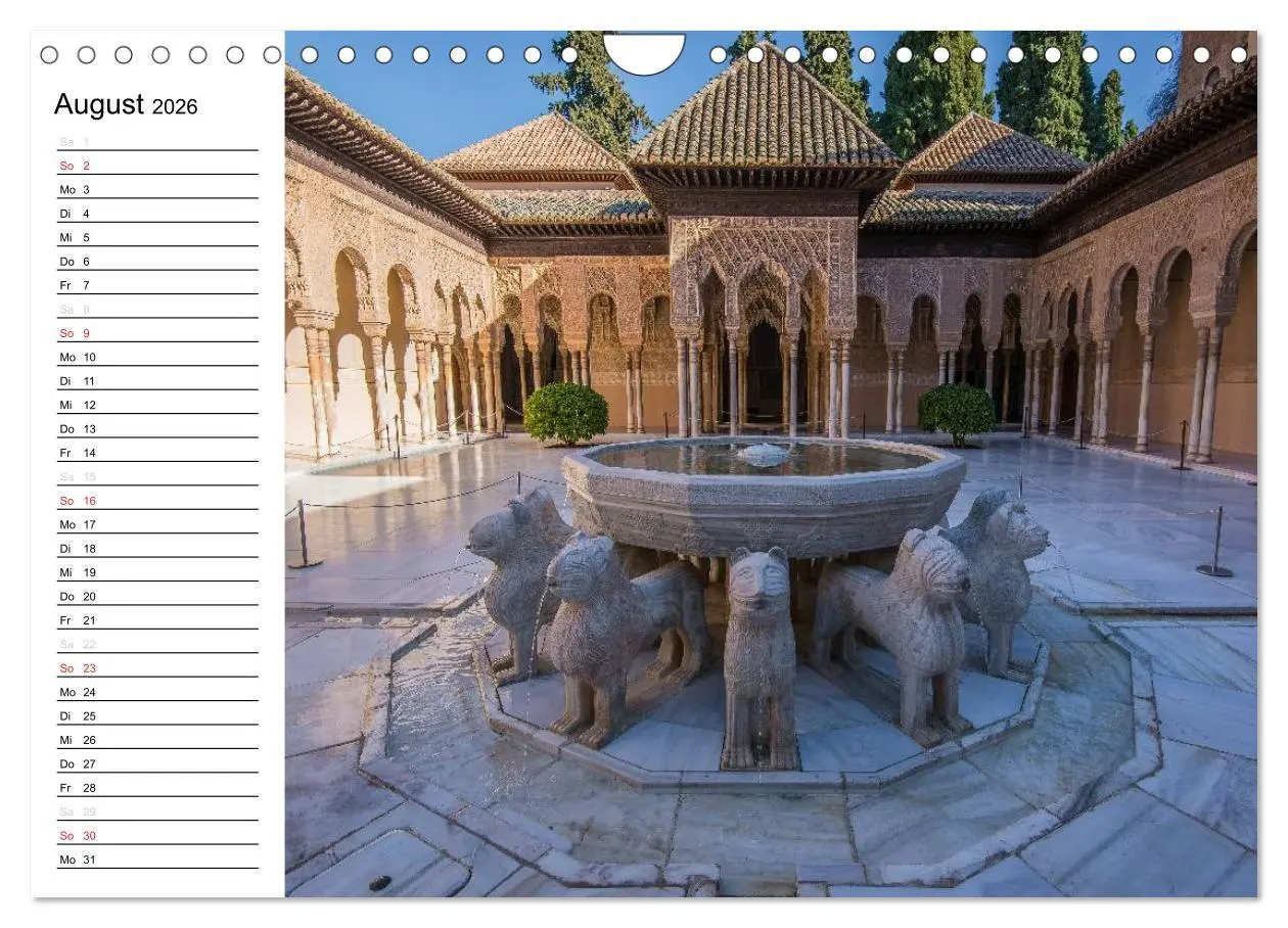 Bild: 9783516001686 | Andalusien (Wandkalender 2026 DIN A4 quer), CALVENDO Monatskalender