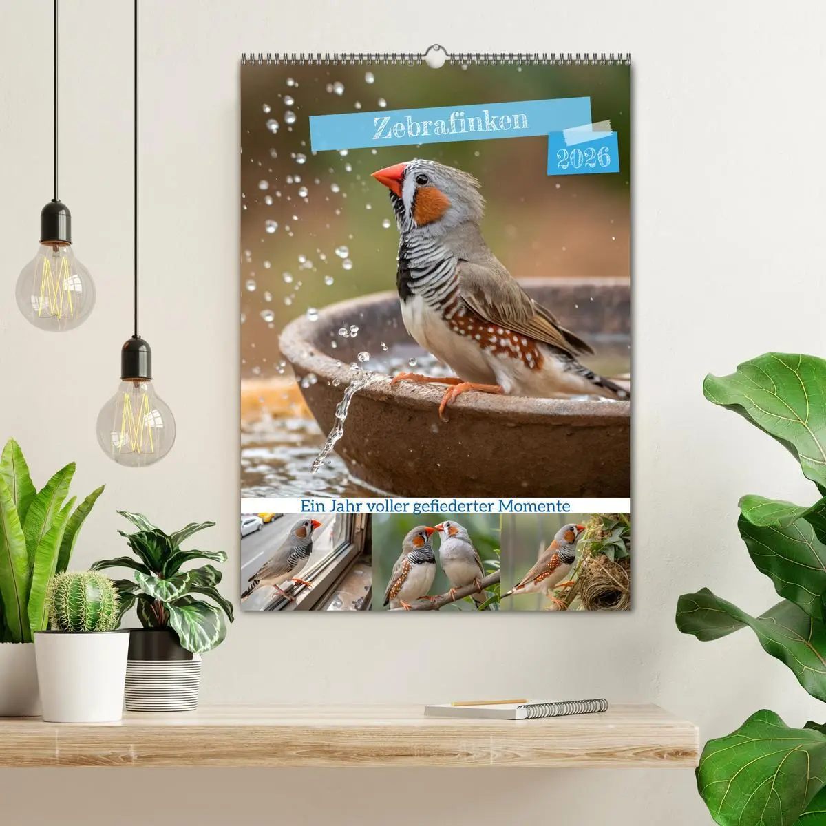 Bild: 9783516241686 | Zebrafinken - Ein Jahr voller gefiederter Momente (Wandkalender...