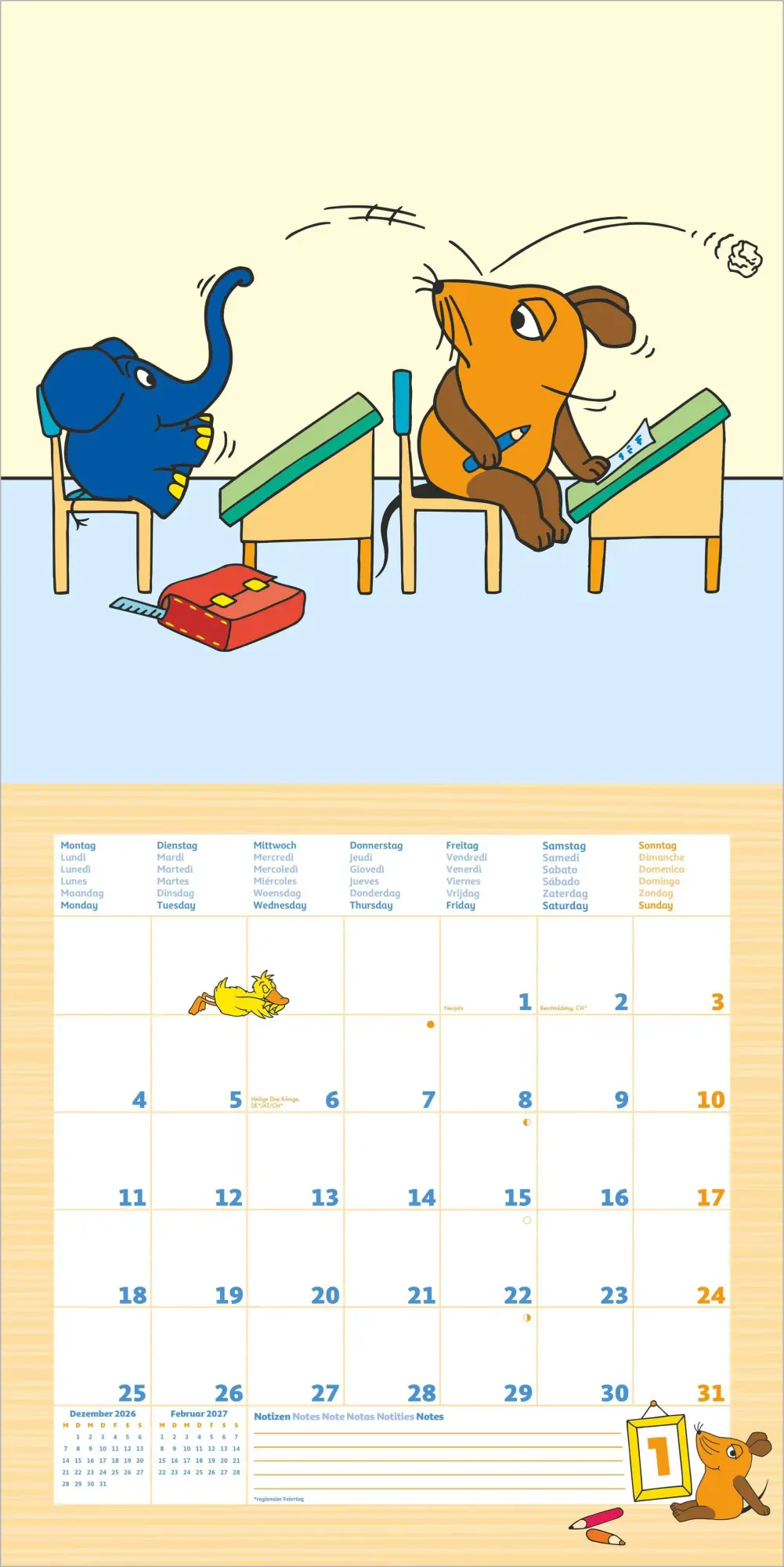 Bild: 4069095011786 | Die Maus 2027 | Neumann Verlage GmbH &amp; Co KG | Kalender | 14 S. | 2027