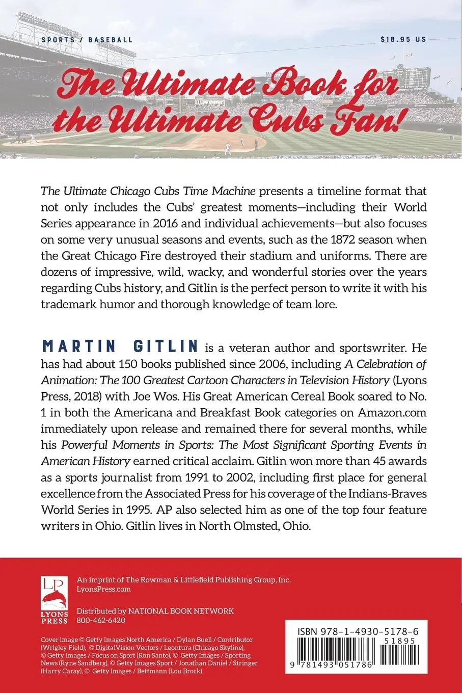 Rückseite: 9781493051786 | The Ultimate Chicago Cubs Time Machine Book | Martin Gitlin | Buch