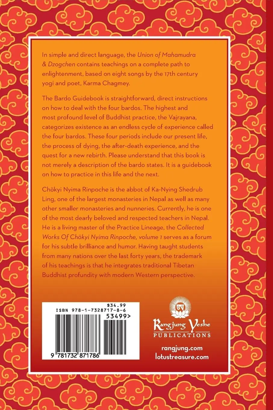 Rückseite: 9781732871786 | The Collected Works of Chokyi Nyima Rinpoche Volume I | volume 1